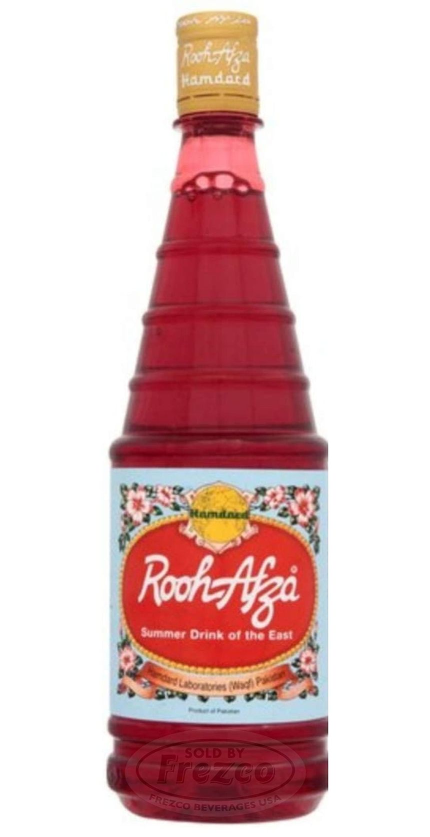 Rooh Afza - Beverage Base Sharbat Syrup (1 Pack Deal x 800 ML) Drink of the east, the taste of happiness by hamdard.