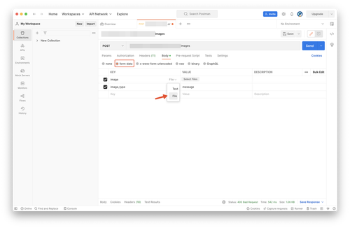 Postman 如何上传图片