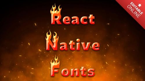 React Native Fonts Text Effect