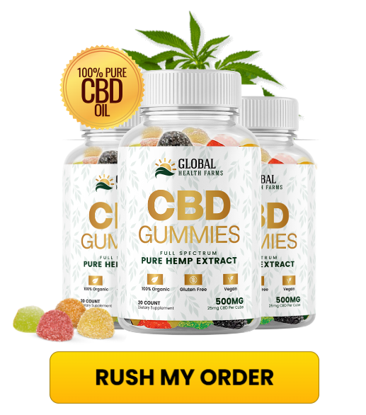 Global Health Farms CBD Gummies Bottle