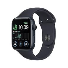 Apple Watch SE (2nd Gen) (GPS, 44mm) - Midnight Aluminum Case with Midnight Sport Band, M/L (Renewed Premium)