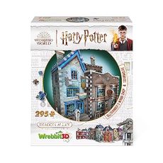 Wrebbit3D Harry Potter 3D Puzzle Model of Ollivander’s Wand Shop and Scribbulus | Diagon Alley Collection | 295 Jigsaw Puzzle Pieces | Build and Journey Through The Wizarding World