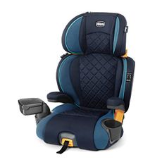 Chicco KidFit Zip Plus 2-in-1 Belt-Positioning Booster Car Seat, Backless and High Back Booster Seat, for Children Aged 4 Years and up and 40-100 lbs. | Seascape/Blue