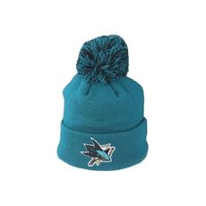 San Jose Sharks NHL Officially Licensed Youth Beanie Pom Icon Team Color