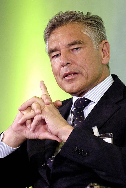 Peter Brabeck-Letmathe, chief executive of Nestle SA speaks at the 'Circulo de Economia' congress in Sitges, Spain, Friday, June 18, 2004. Nestle SA,...