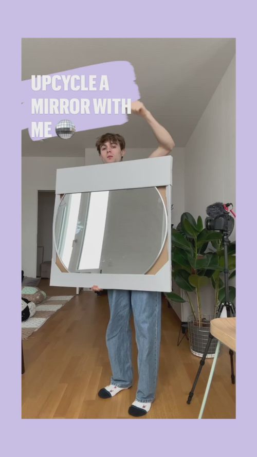 Difficulty: Easy     Materials:   • Disco tiles   • Mirror