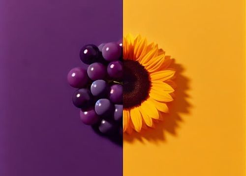 colors that go with purple yellow