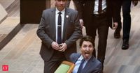 Justin Trudeau: Canadian PM Justin Trudeau’s bizarre exit from House of Commons: Tongue out, chair in hand goes viral; here's how netizens reacted and what he actually did - The Economic Times