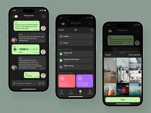 Chat App UI app chat chat ui design mobile ui