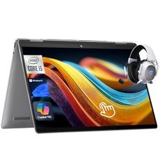 HP Envy x360 2-in-1 Touchscreen Laptop, 14" FHD, 10-Core Intel Core 5 120U (Beats i7-1255U), 8GB RAM, 2TB SSD, FP Reader, Backlit, WiFi 6E, Webcam, USB-C, RGB Headset, Win 11