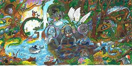Doodle 4 Google 2014 - "Back to Mother Nature" by Audrey Zhang, 11, NY