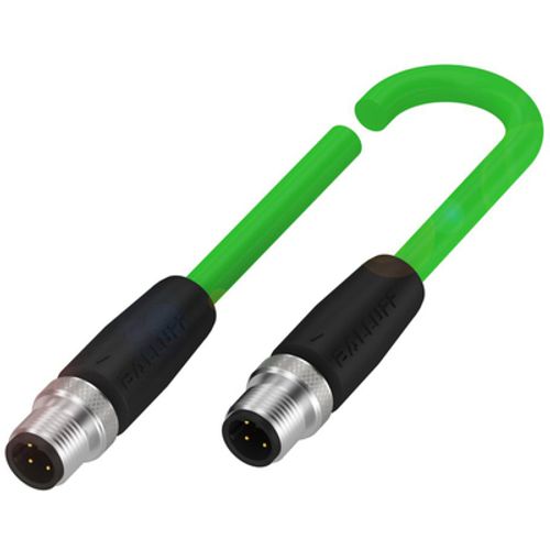 Connector with cable BCC M414-M414-6D-331-PS54N2-050