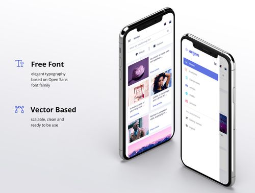 Argon - Free XD Mobile UI Kit