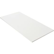 Kaboon 55x27.5 in White Tabletop, Wood Desktop One Piece, Reversible Melamine Countertop for Home and Office