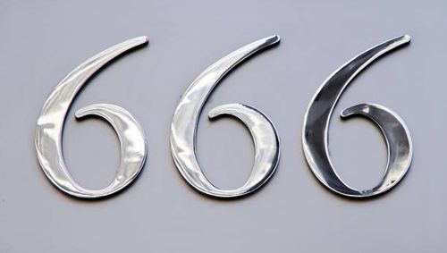 Sign A Steel Number 666 number 666 stock pictures, royalty-free photos & images