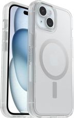 OtterBox iPhone 16e, iPhone 15, iPhone 14, and iPhone 13 (ONLY) Symmetry Series+ Case, Snaps to MagSafe, Ultra-Sleek, Raised Edges Protect Camera & Screen - Non-Retail Packaging - Clear