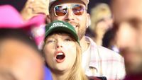 Taylor Swift Wore a 'New Heights' Podcast Hat at Coachella
