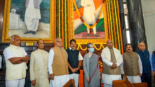 Prime Minister Narendra Modi, Rahul Gandhi, Sonia Gandhi and other leaders paid tribute to former Prime Minister Jawaharlal Nehru on his birth anniversary, observed on November 14. (PTI)