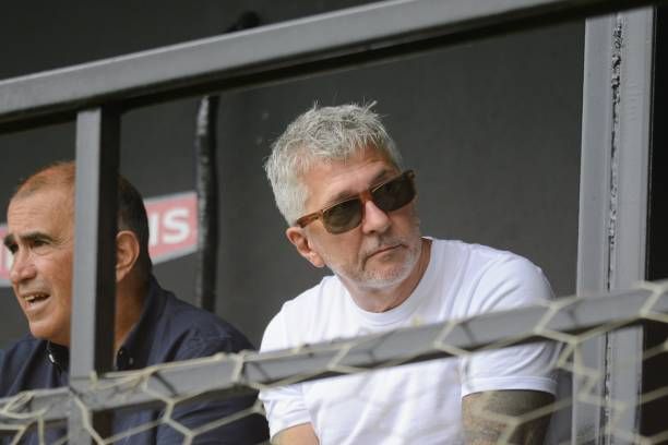 November 2024, Argentina, Rosario: Jorge Messi, father of Argentine soccer star Lionel Messi, watches Inter Miami's game against Peñarol from...