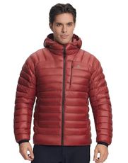 Pioneer Camp 850 Fill Goose Down Jacket Men Lightweight Packable Puffer Jacket with Hood Insulated Warm Winter Puffy Coat