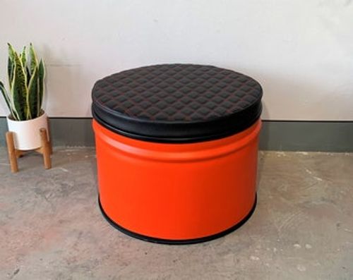 Seat cushion for oil barrel chair / oil drum furniture / lounge furniture bench chair stool couch retro vintage loft upcycling