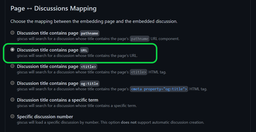 Page ↔️ Discussions Mapping