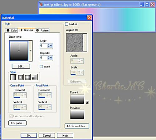 gradient text-materials 3