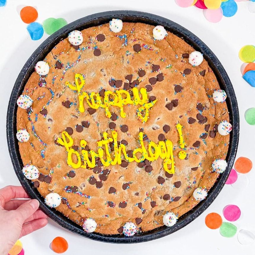 happy birthday cookie cake