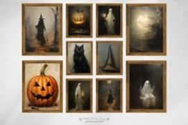 SET of 40 Vintage Halloween Printable Wall Art Gallery Print Product Image 4