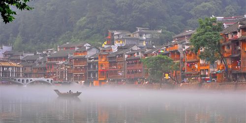 Preserved ancient structures in Fenghuang