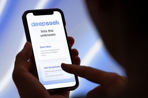 Guilherand-Granges, France - January 27, 2025. DeepSeek is an AI-powered platform specializing in advanced data analytics, search optimization, and intelligent insights for businesses.