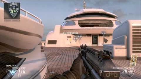 Gameplay in Domination against Bots on Black Ops II.