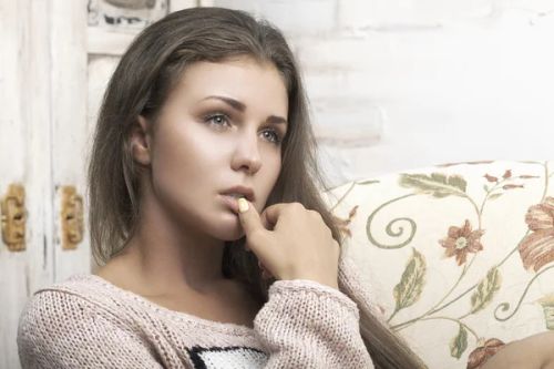 She wondered — Stock Photo, Image