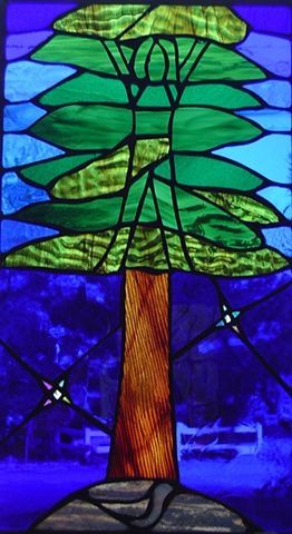 Supporting Tree Glass Art, Lamp, Projects