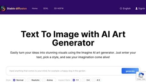 Stable Diffusion AI Generator thumbnail