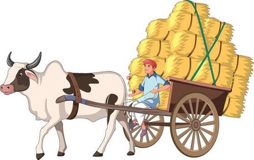 Bullock Carts vector illustration