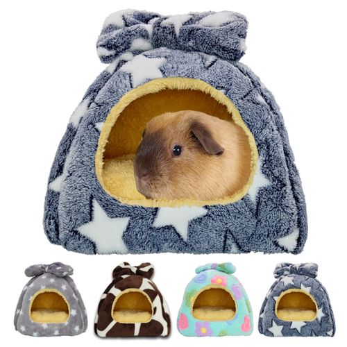 GINIDEAR Guinea Pig Bed, Guinea Pig Warm Hideout House Accessories Cozy Bed for Small Animals Hamsters Chinchillas Dwarf B...