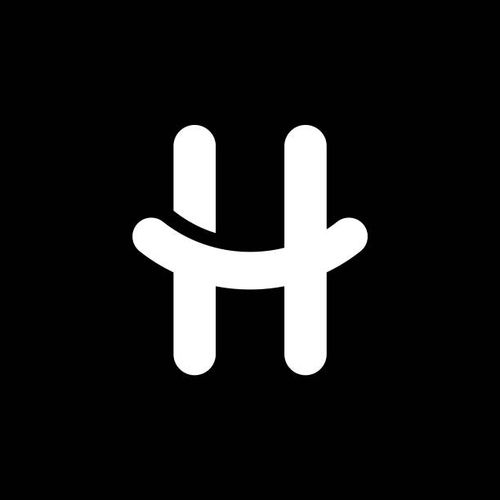 letter h solid logo - h symbol stock illustrations