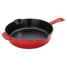 STAUB Cast Iron 8.5-inch Traditional Deep Skillet - Cherry