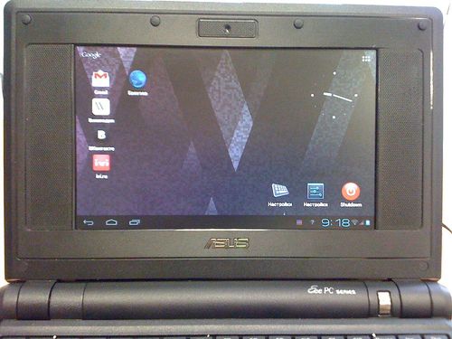 android x86 on eeepc 701 4g