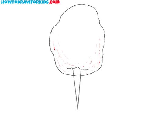 cotton candy drawing easy