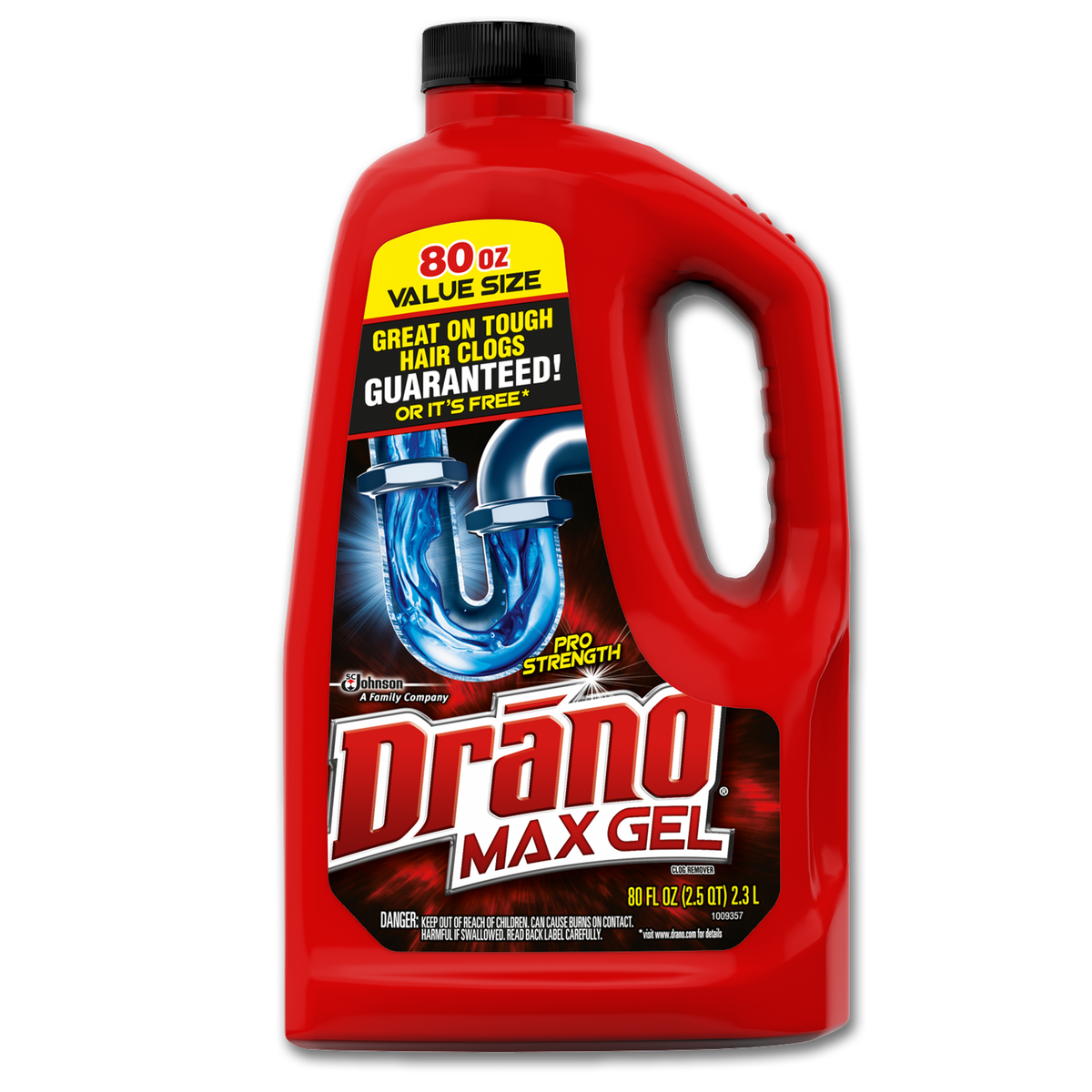 Chadwell Supply. DRANO GEL DRAIN OPENER - 80 OZ.