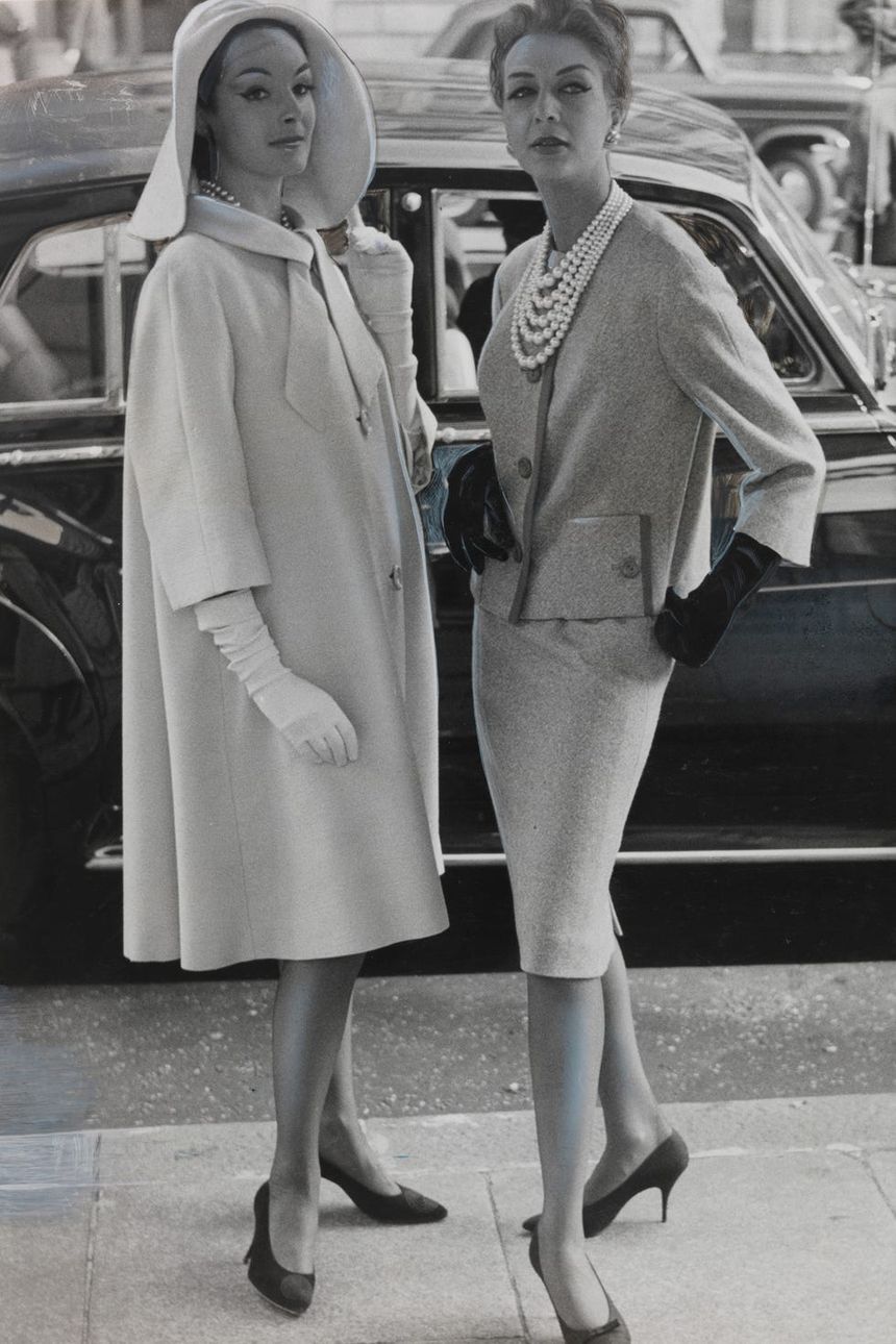 fashion, coats and costumes, 1961