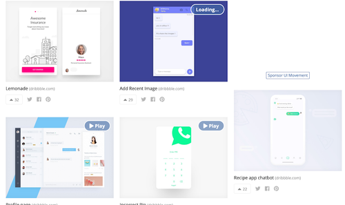 博客UI运动界面设计