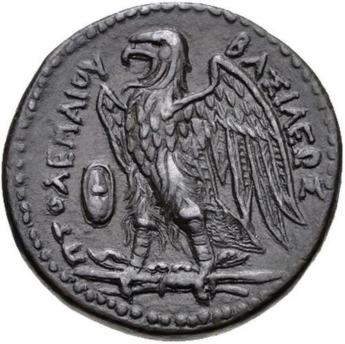 Eagle of Zeus[1] on a Ptolemaic coin of Ptolemaic Kingdom