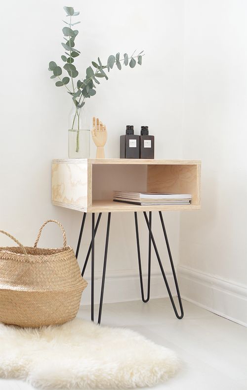 This super simplistic nightstand is a great IKEA hack. Such a simple design that looks amazing in any room