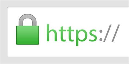 https and lock symbol before website url indicating site is secure and trustworthy, minimizing chances of having a hacked email