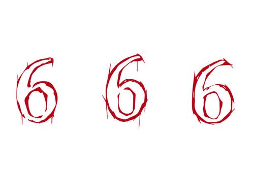Occult number 666. Symbol of demonology and summoning evil demons Occult number 666. Symbol of demonology and summoning evil demons with ritual sacrifices and vector occult number 666 stock illustrations