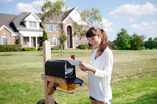 picking up the mail - she mail stock pictures, royalty-free photos & images
