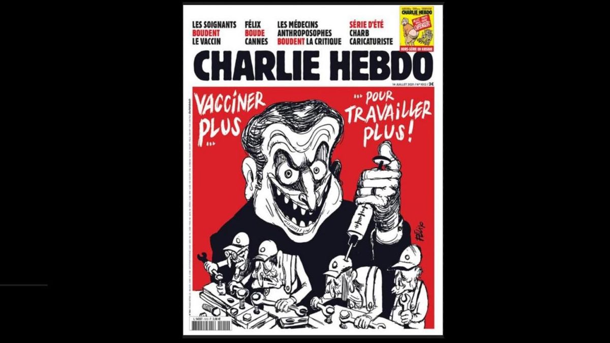 Charlie hebdo vaccine Macron - Courrier picard